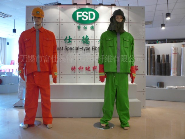 Fire protection radiation suit