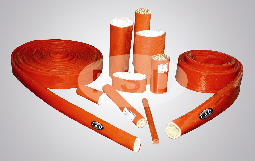 Silicone Coated Fiberglass Sleeve